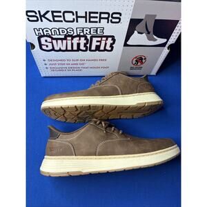 NWT/NIB Skechers Men’s Brown Hands Free Swift Fit Casual Shoes Size 11 Men’s